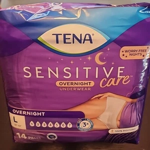 Tena Sensitive Care, 14 Pkg, Large, Damen Nachtunterwäsche, kostenloser Versand - Bild 1 von 3