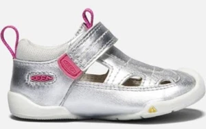 Neu im Karton Keen Pep Fisherman silberne lebhafte Kleinkindgröße Sandale/Schuhgröße 4 - Bild 1 von 7