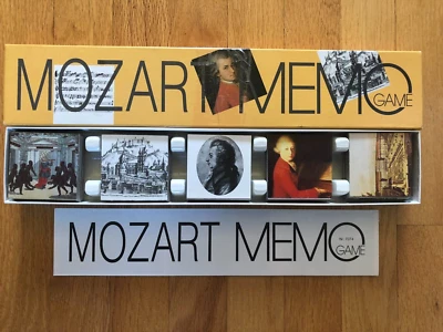 Vintage 1993 Mozart Memo Match Memory Game by Piatnik Classical Music Austria - Image 1 of 3