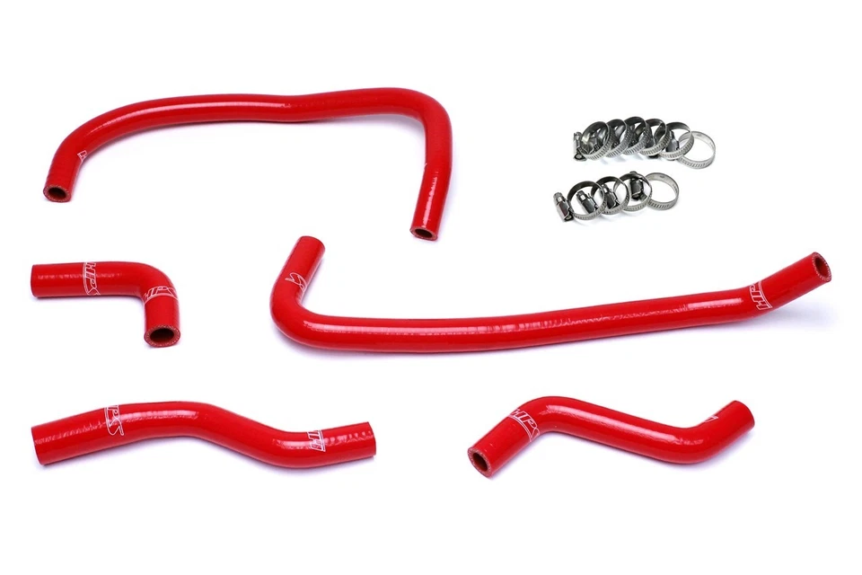 Kit de manguera de calefacción de silicona reforzada roja HPS para Dodge 13-17 Viper SRT-10 8,4 L Foto 1 de 1