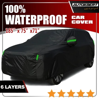 Универсальный большой чехол для внедорожника автомобиля открытый водонепроницаемый защита от пыли солнца всепогодная защита - Изображение 1 из 4