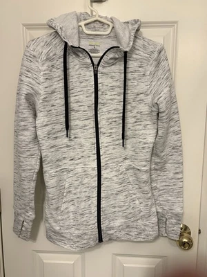 Женская флисовая куртка на молнии Tek Gear белая и черная толстовка, размер маленький - Изображение 1 из 3