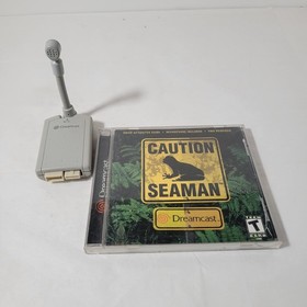 Vintage Sega Dreamcast Seaman Game With Microphone Good Condition