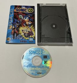 GOOD SHAPE Sonic CD Sega CD 1993 CIB Complete in Box Game Manual Case TESTED