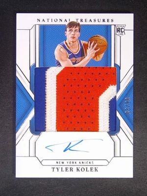 2024-25 Panini National Treasures Tyler Kolek #106 RC Rookie Patch Auto RPA /99 - Image 1 of 3