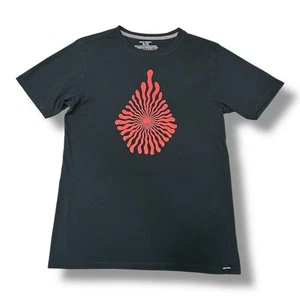 Volcom Vibey Stone Kid’s Boys Size XL Black Graphic Print T-Shirt Short Sleeve - Picture 1 of 4