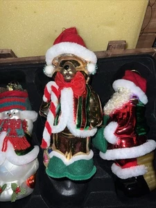 Thomas Pacconi Navidad Vidrio Adornos Colección 2003 Grande 8” Juego de 3 - Imagen 1 de 11