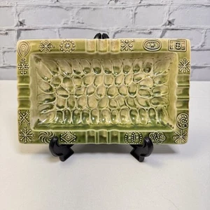 MCM Atomic Design Thumbprint Ceramic Vintage ASHTRAY Stamped Japan - Picture 1 of 16