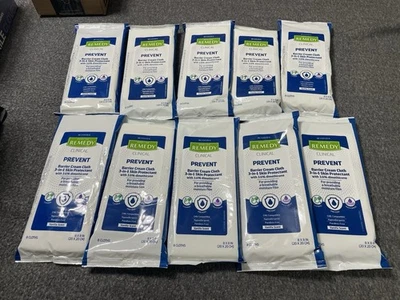 10 Packs Medline Remedy PREVENT Barrier Cream Cloth Vanilla Scent New - Image 1 of 3