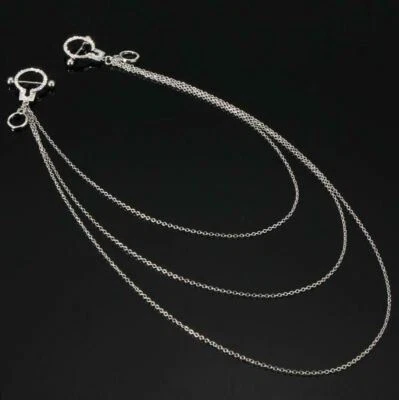 Cadena de pezón de acero quirúrgico 316L circonita cúbica esposas anillos cadena piercing joyería Foto 1 de 4