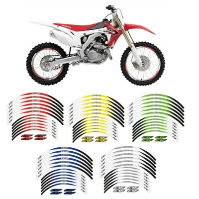 PEGATINAS LLANTAS 21"18 PARA HONDA CRF 300L / RALLY CRF230L CRF 250L / RALLY Foto 1 de 4