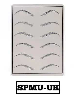 SPMU-UK MICROBLADING EYEBROW Training PRACTICE SKIN, FAKE SPMU Permanent Makeup