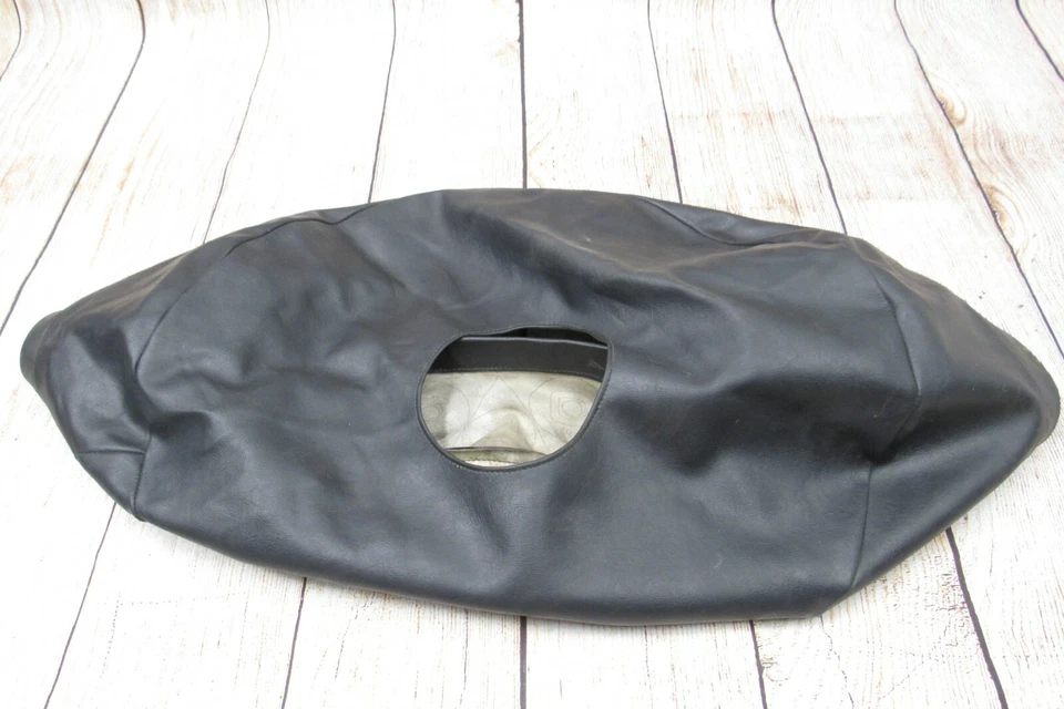 Jaguar XJS XJ XJ6 1984-88 negro vinilo cuero repuesto neumático cubierta maletero fabricante original usado Foto 1 de 4