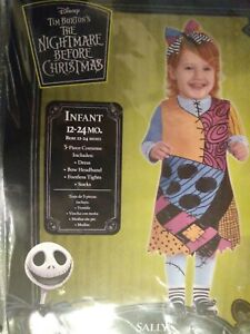 Sally the Nightmare Before Christmas Halloween Costume SZ 12 TO 24 MONTHS GIRL