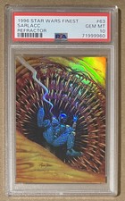 1996 Topps Finest Star Wars #63 Sarlacc REFRACTOR PSA 10 POP 4 Boba Fett