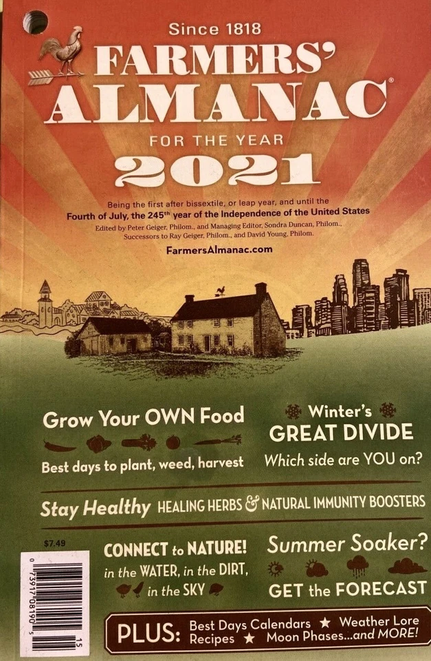 Farmers Almanac 2021   Health Ideas   Grow Your Own Food  Get the Forecast - Image 1 of 1