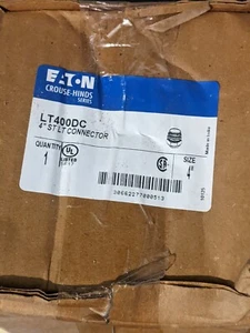 Eaton Crouse-Hinds LT400DC 4 Zoll Zink FMC gerader flüssigkeitsdichter Stecker - Bild 1 von 3