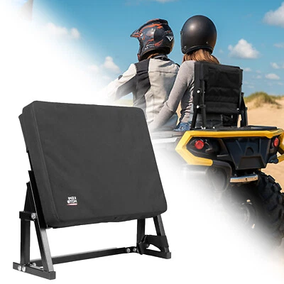 Respaldo de asiento universal para ATV con bolsillo de almacenamiento para Suzuki Grizzly Polaris Can-Am Foto 1 de 4