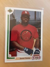 1991 Upper Deck Final Edition #7F Dmitri Young St. Louis Cardinals Rookie (MINT)