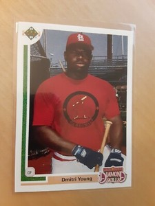 1991 Upper Deck Final Edition #7F Dmitri Young St. Louis Cardinals Rookie (MINT)