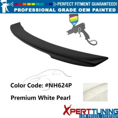 Fits 06-07 Honda Accord OE Style Rear Trunk Spoiler ABS Premium White Pearl Foto 1 de 3