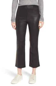 NORDSTROM SIGNATURE Crop Flare Stretch Lederhose (Größe 18) - Bild 1 von 5