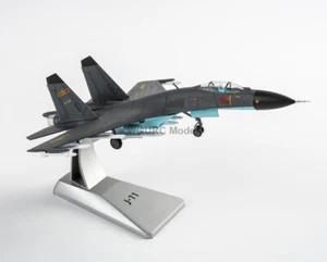 New 1:100 Scale Chinese PLA J-11 Aircraft Gray Color Painted Diecast Metal Model - Picture 1 of 5