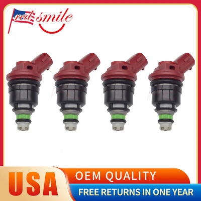 Juego de 4 inyectores de combustible para Subaru Legacy 1992-1998 2,5 L H4 FJ398 16611 AA310 EE. UU. Foto 1 de 4