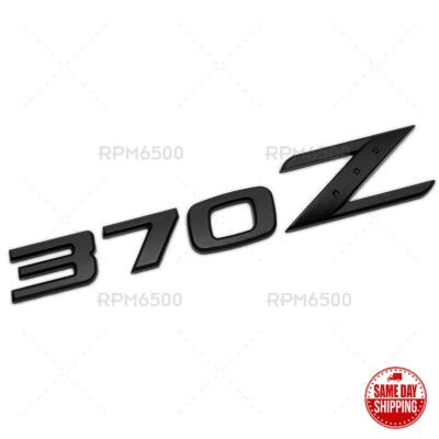 For Nissan 370Z Nismo Rear Trunk Lid Liftgate Letter Emblem Badge Sport - Black - Image 1 of 4