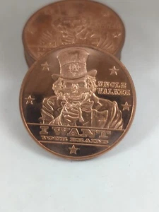 ApocalypZe Series 1 oz .999 Pure Copper BU Round - Picture 1 of 2