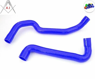 Blue Silicone Radiator Coolant 3-ply Hoses Kit For BMW E30 M3 2.3L MT 1988-1991 - Image 1 of 3