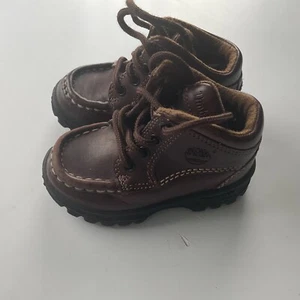 TIMBERLAND BABY BOOTS Real Leather 7 M Infant Boys Girls Hiking Smart - Picture 1 of 10