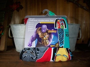 AVENGERS BOYS 2 PIECE THERMAL UNDERWEAR SET SIZE 10 WAFFLE KNIT 100% COTTON NEW - Picture 1 of 1