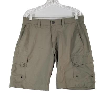 Bermuda cargo Solaris masculina 34x 9 verde exército Dri-Fit Flex elástica pesca ao ar livre - Imagem 1 de 4