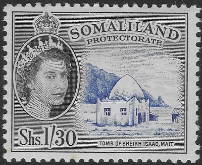 SOMALILAND PROTECTORATE 1953-58. 1s30. MNH.  SG. 145.     (D295) - Image 1 of 2