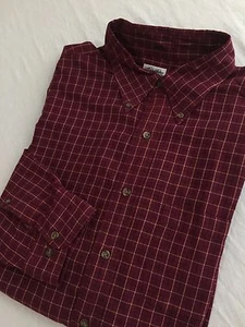 Camisa deportiva Brooks Brothers marrón con cuadros marinos y dorados talla XL - Imagen 1 de 11