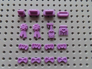 Lego Friends Pferde Set 16 Teile 92355 medium lavendel Bürsten Schleifen Kamm - Bild 1 von 1