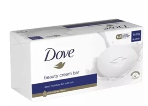 Dove 90g Original Dove Beauty Soft Skin Cream Soap Bars Moisturiser Pack Of 6 - Picture 1 of 6
