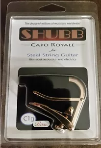 Shubb C1G ROSE GOLD, for steel string guitars NEW in box Ships free - Picture 1 of 2