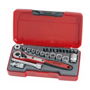 Teng Tools T1424 - Juego de enchufes de transmisión de 24 piezas 1/4 de pulgada - Imagen 1 de 1