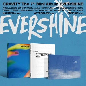 CRAVITY 7th Mini Album EVERSHINE CD+120p P.Book+2ea Photocard+Postcard Sealed - Imagen 1 de 14