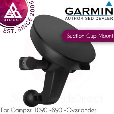 Garmin Suction Cup Mount GPS Holder│For Camper 1090/ 890 & Overlander GPS│Black - Image 1 of 2
