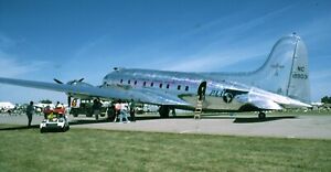 TWO 2001 35mm slideS. NC19903 - Boeing 307 Stratoliner - Pan American Airways.