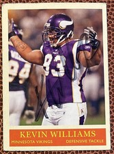 Kevin Williams Minnesota Vikings Signed Auto Autograph Card