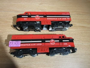LOCOMOTORAS DIESEL LIONEL 213 Minneapolis & St. funciona con pruebas de potencia y sin potencia - Imagen 1 de 8