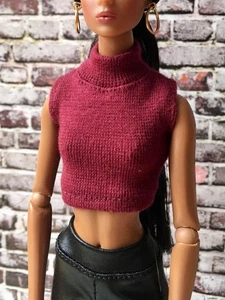 BQ-CHIC – Turtleneck Crop Top for 12.5" 1/6 Scale Fashion Dolls, Multiple Colors - Picture 1 of 42
