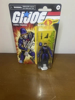 Figura de acción retro GI Joe Cobra Trooper 3,75 pulgadas exclusiva de Walmart Foto 1 de 2