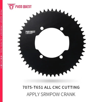 110BCD 4 Bolt Power Chainring AERO Narrow Wide Chainwheels 42T-44T Sprockets - Image 1 of 4