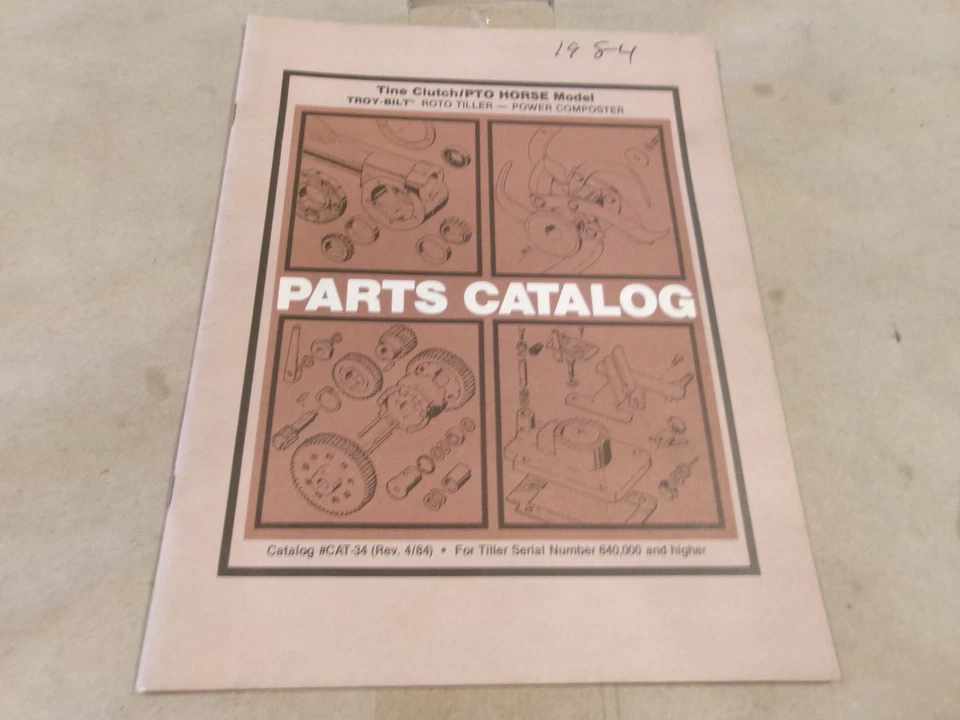 TROY-BILT ROTO МОТОБЛОК ПИТАНИЯ КОМПОСТЕР ЗУБЧАТОЕ СЦЕПЛЕНИЕ/PTO ЛОШАДЬ МОДЕЛЬ ЗАПЧАСТИ КАТАЛОГ - Изображение 1 из 1