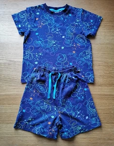 Mickey & Friends Matalan Two-Piece T-Shirt & Shorts Pyjama Set, Boys Size 6 Yrs - Picture 1 of 5